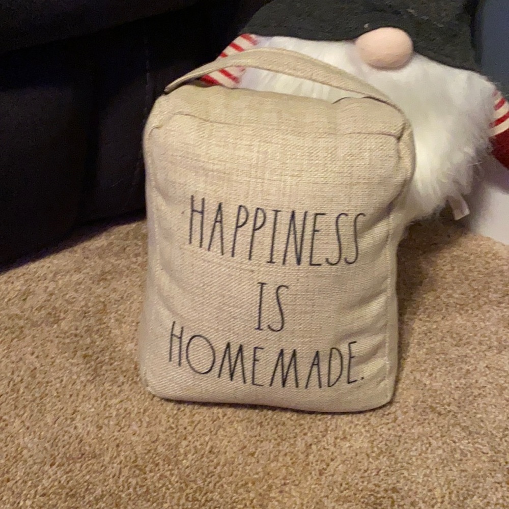 Happiness is homemade Rae Dunn door stopper new with tags